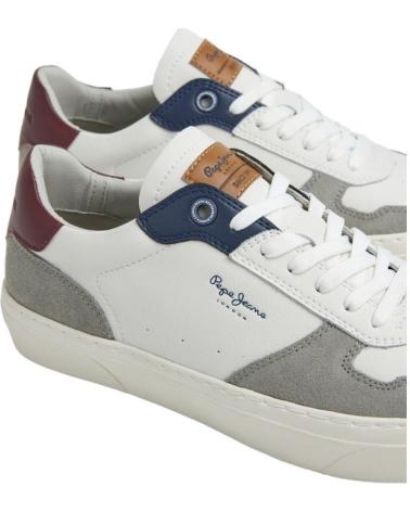 Scarpe sport PEPE JEANS  per Donna - ZAPATILLA YOGI STREET CASUAL PIEL -GRIS  BLANCO