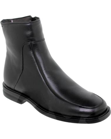 Botines CALZADOS ALMENA  de Hombre BOTIN CABALLERO PIEL NEGRO  NEGRO-GRIS