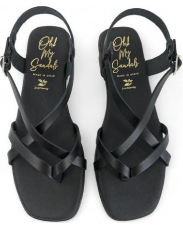 Sandalen OH MY SANDALS  für Damen SANDALIA ESCLAVA PIEL 5317  NEGRO