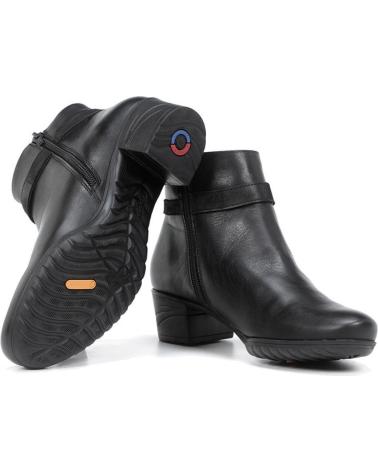 Stiefel für Damen FLUCHOS BOTIN PIEL NEGRO CONFORT NEGRO NEGRO