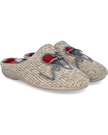 Calzado de casa de Mujer GARZON 7343 251 ZAPATILLAS DE CASA MUJER ARENA