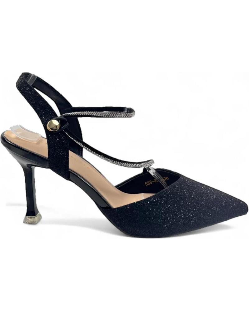 Escarpins TIMBOS  pour Femme SANDALIA TACON FIESTA DE MUJER 130989  NEGRO