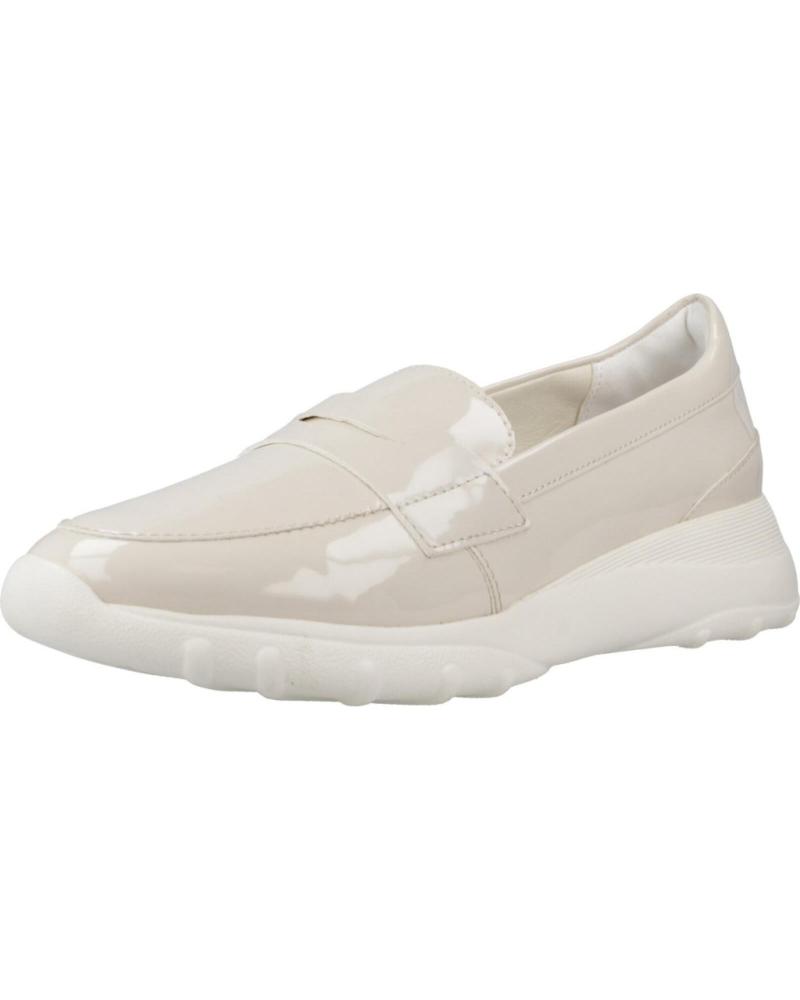 Geox D Alleniee A - Sneaker Donna Leggera E Traspirante Con Tomaia Glitterata E Suola In Gomma, Tacco 4 Cm