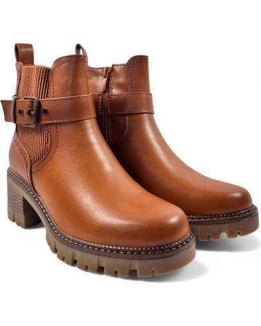 Botins de Mulher TIMBOS BOTIN TACON DE MUJER CAMEL 130991 MARRóN