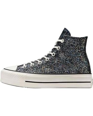Sportschuhe CONVERSE  für Damen A09551C CHUCK TAYLOR ALL STAR LIFT PLATFORM GLITTER  INTO THE VOID-EGRET-BLACK