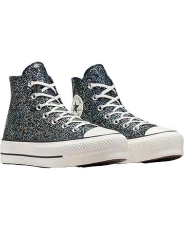 Sportschuhe CONVERSE  für Damen A09551C CHUCK TAYLOR ALL STAR LIFT PLATFORM GLITTER  INTO THE VOID-EGRET-BLACK