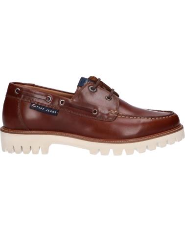 Chaussures PEPE JEANS  pour Homme PMS10294 TRUCKER DECK LTH  878BROWN