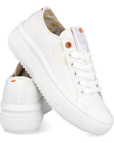 Sapatilhas REFRESH  de Mulher 172719 ZAPATILLAS DE LONA PARA MUJER  BLANCO