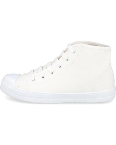 Zapatillas deporte L&R SHOES  de Mujer y Hombre 0388 BOTAS LONA COSTALERO HOMBRE  BLANCO