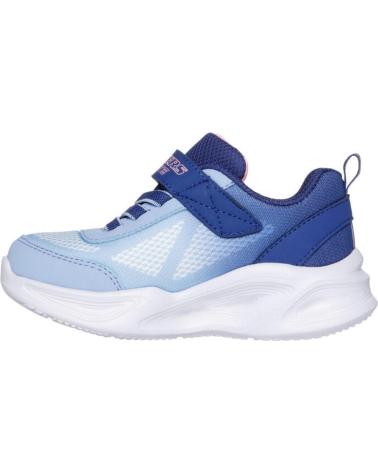 SKECHERS ZAPATILLA DE LUCES PARA NINA 303714 COLOR AZUL
