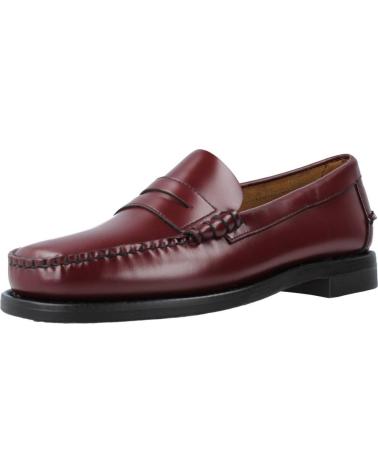 Zapatos SEBAGO  de Hombre MOCASINES HOMBRE MODELO 7000300W ANCHO ESPECIAL COLOR BURDEO  A2IGARNET