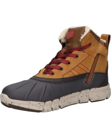 Bottes pour Homme et Garçon geox J049XD 0CL54 J FLEXYPER BOY B ABX C6361 LT BROWN-DK RED