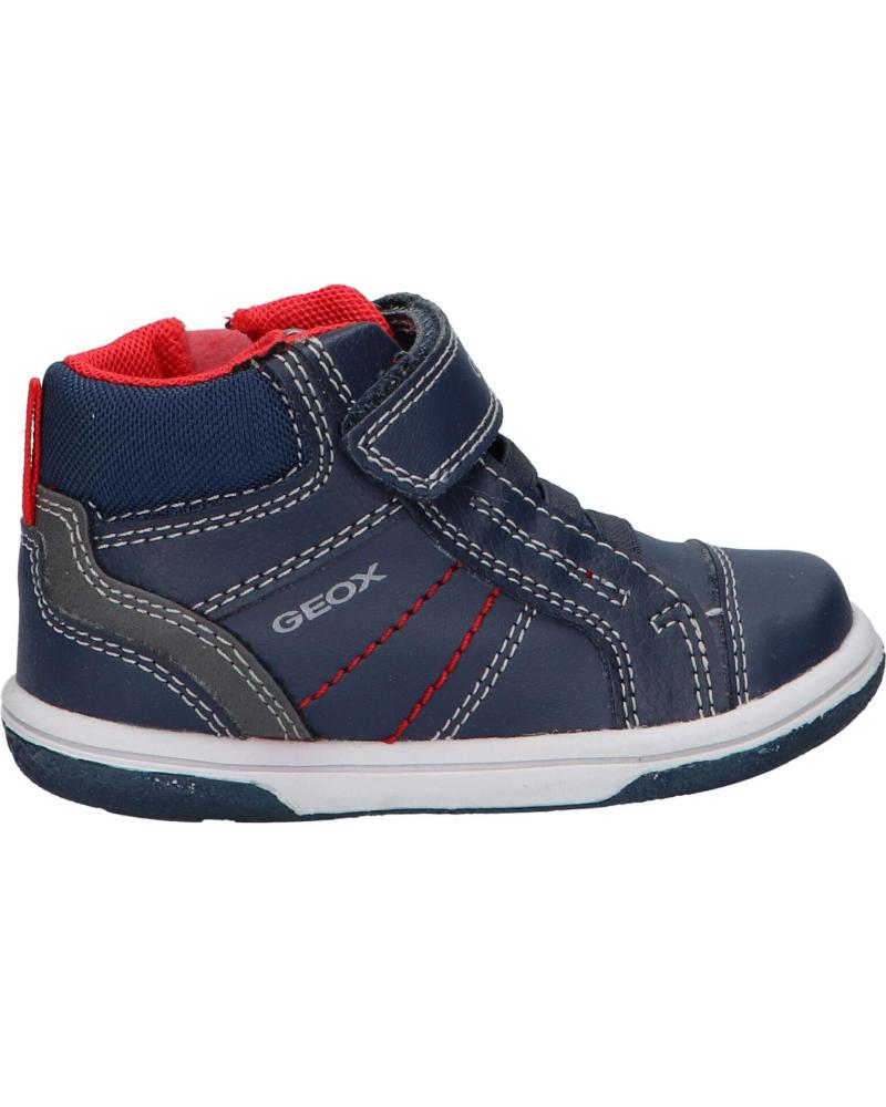 boy Trainers GEOX B1637A 054FU BABY FLICK BOY  C0735 NAVY-RED