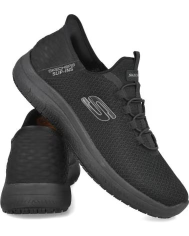 Deportivas de Hombre SKECHERS 200205 SLIP-INS WORK SLIP-RESISTANT SUMMITS - COLSIN NEGRO