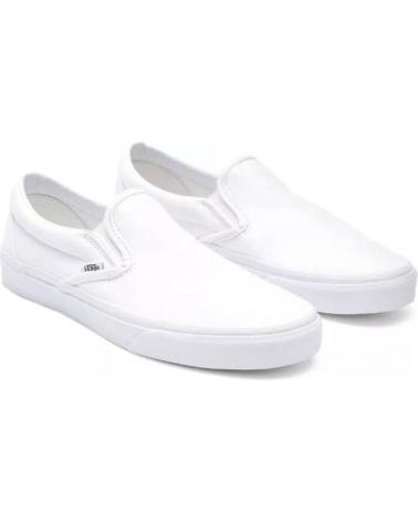 Deportivas VANS OFF THE WALL  de Mujer y Hombre ZAPATILLAS VANS CLASSIC SLIP-ON ALL TRUE WHIT  MULTICOLOR