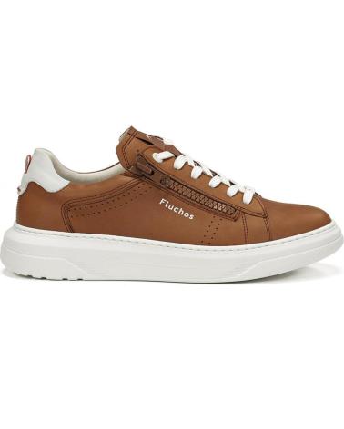 Zapatillas deporte FLUCHOS  de Hombre DEPORTIVOS BOSTON CUERO DE  MARRóN