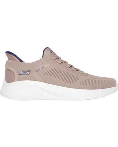 SKECHERS SLIP-INS BOBS CHAOS SOLID STEP TAUPE