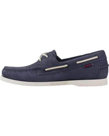 Nauticos SEBAGO  per Uomo MOCASINES HOMBRE MODELO DOCKSIDES PORTLAND NUBUCK COLOR AZUL  NAVY