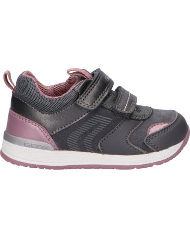 Sapatos Desportivos GEOX  de Menina B150LA 022BC B RISHON  C0952 DK GREY-PINK