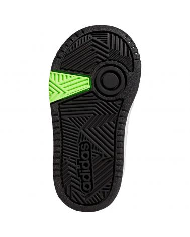 ZAPATILLAS ADIDAS HOOPS 3.0 CF GW0441 BLANCAS CON VELCRO PARA NIÑOS BLANCO