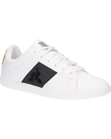 Woman and girl and boy sports shoes LE COQ SPORTIF 2220341 COURTCLASSIC GS BLACK JEAN  OPTICAL WHITE