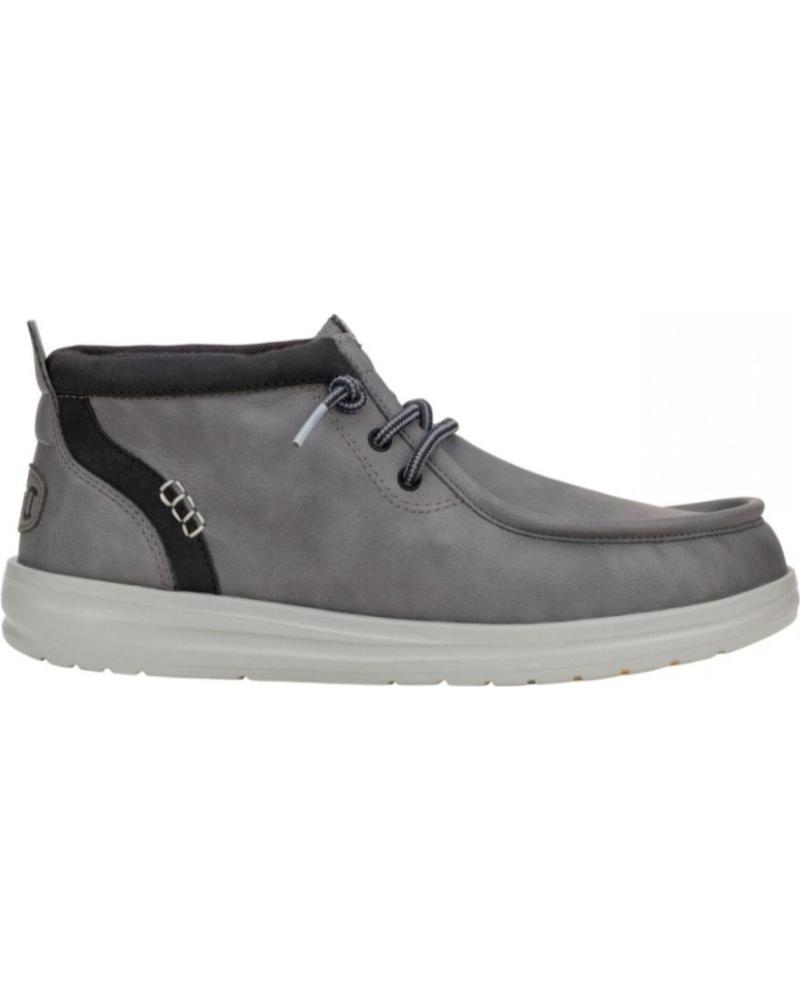 Botins HEY DUDE  de Homem WALLY MID GRIPR CLASSIC  GRIS