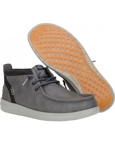 Botins HEY DUDE  de Homem WALLY MID GRIPR CLASSIC  GRIS