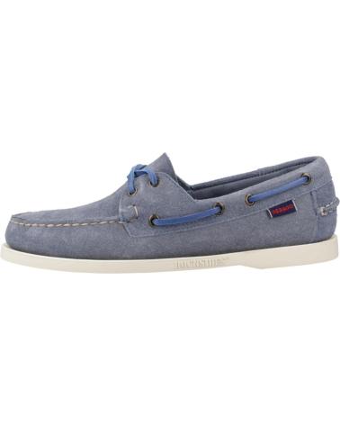 Zapatos SEBAGO  de Hombre MOCASINES HOMBRE MODELO DOCKSIDES PORTLAND FLESH COLOR AZUL  INDIGO