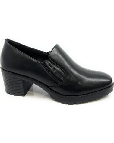 Zapatos de tacón LEONAL  de Mujer ZAPATO MUJER TACON ABOTINADO ELASTICOS C  NEGRO