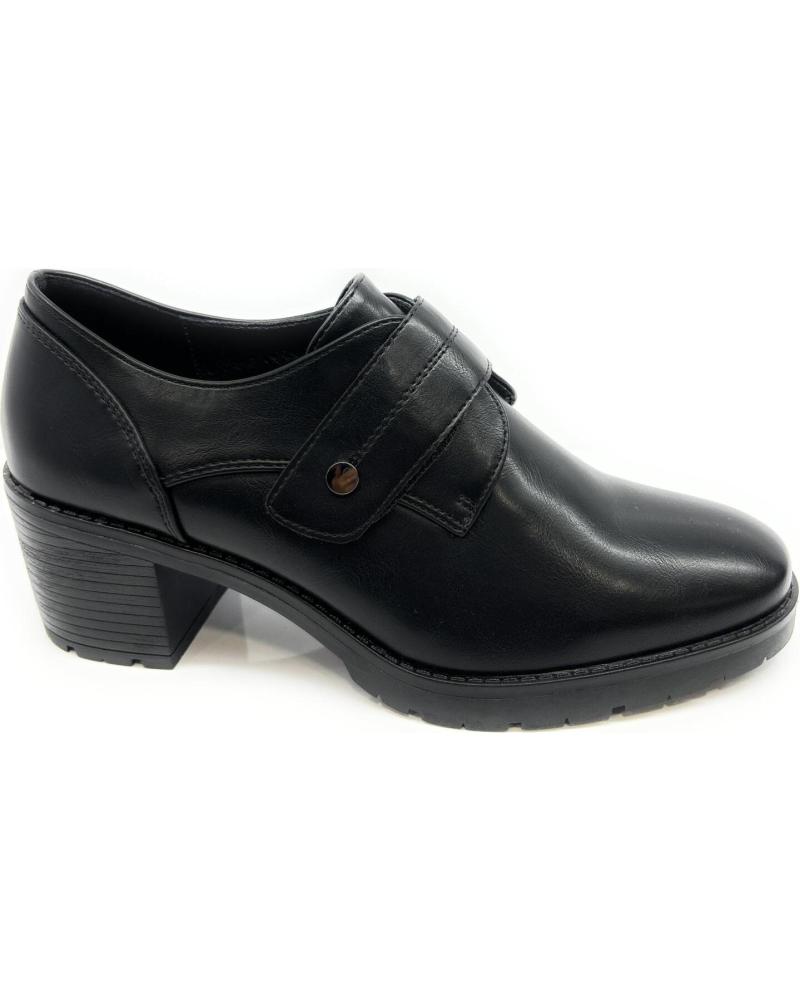 Zapatos de tacón CHIC VISION  de Mujer ZAPATO VELCRO TACON COMODO RELAX  NEGRO