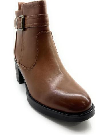Botines CHIC VISION  de Mujer BOTIN MUJER TACON CREMALLERA HEBILLA  MARRóN