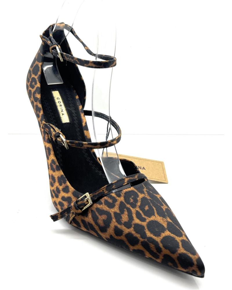 Zapatos de tacón CHIC VISION  de Mujer ZAPATO MUJER SALON LEOPARDO TACON CORREA  VARIOS COLORES