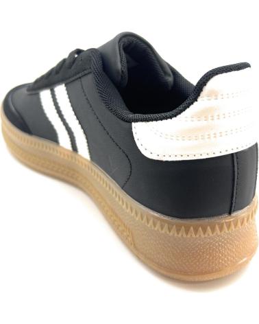 Zapatillas deporte KISS LEISS  de Mujer DEPORTES CORDON PISO CREPE  NEGRO