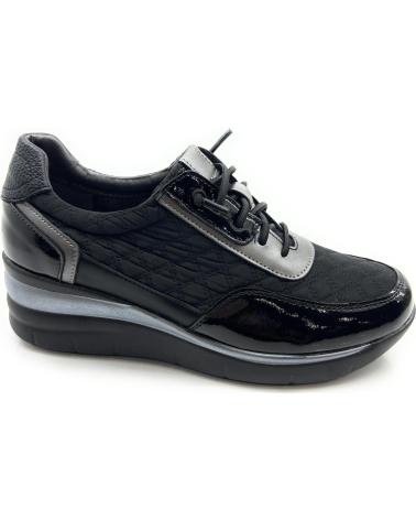 Sapatilhas CHIC VISION  de Mulher DEPORTES MUJER CASUAL CORDON ELASTICO CU  NEGRO