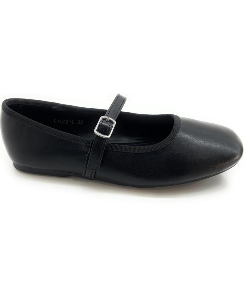 girl shoes BUBBLE BOBBLE MANOLETINAS NINA VESTIR PULSERA HEBILLA  NEGRO