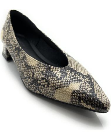 Woman Flat shoes CHIC VISION SALON MUJER TACON BAJO ANCHO SERPIENTE-L  VARIOS COLORES