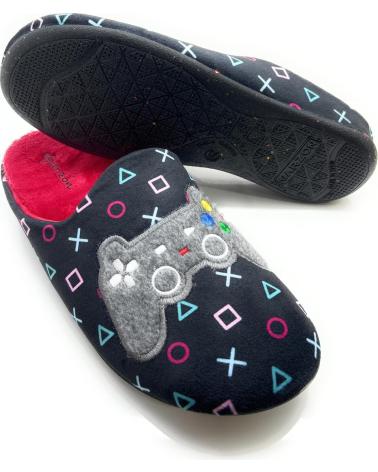 Pantofole CHIC VISION  per Uomo ZAPATILLAS CASA GARZON CABALLERO PLAY  NEGRO