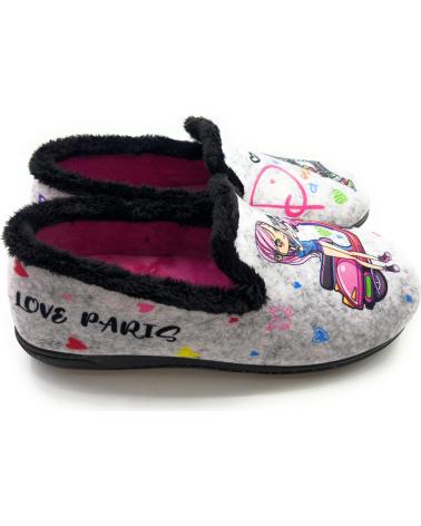 Calzado de casa CHIC VISION  de Mujer ZAPATILLAS CASA MUJER CERRADASLOVE PARI  NEGRO