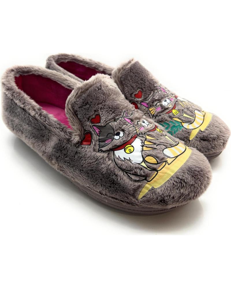 Pantoufles CHIC VISION  pour Femme ZAPATILLAS CASA MUJER CERRADA CONFORT G  BEIGE