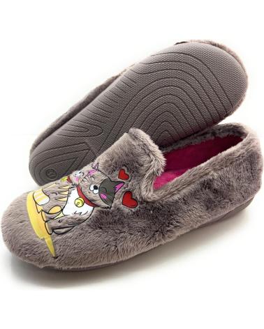 Pantoufles CHIC VISION  pour Femme ZAPATILLAS CASA MUJER CERRADA CONFORT G  BEIGE