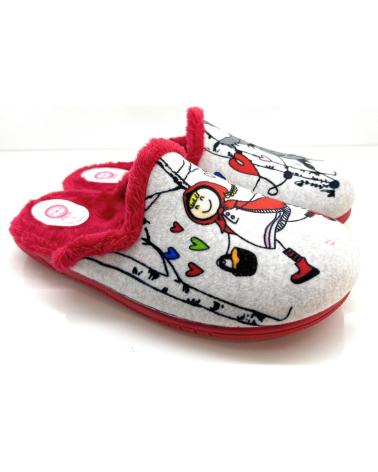 Pantufas CHIC VISION  de Menina ZAPATILLAS CASA NINA METIDAS CONFORT CAP  ROJO