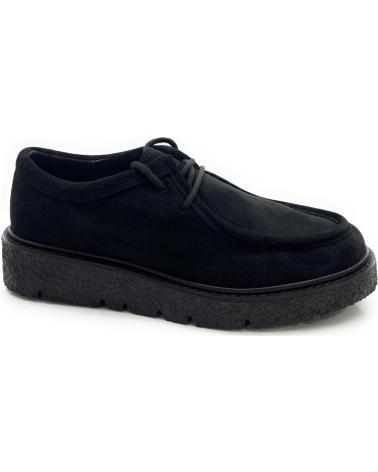 Woman shoes CHIC VISION ZAPATOS CORDON ANTE WALABI PISO CREPE  NEGRO
