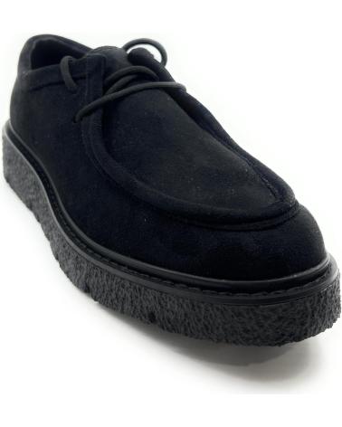 Woman shoes CHIC VISION ZAPATOS CORDON ANTE WALABI PISO CREPE  NEGRO