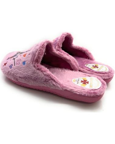 Calzado de casa CHIC VISION  de Mujer ZAPATILLAS CASA MUJER CONFORT ILOVE PAR  ROSA
