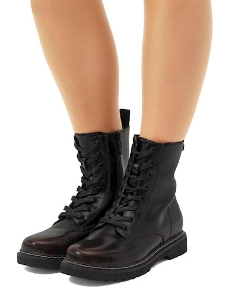Mid Boots De Mujer MTNG BOTA MILITAR MUSTANG CORDON CREMALLERA P NEGRO