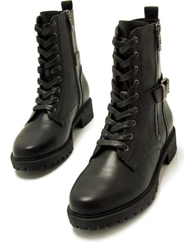 Botas MTNG  de Mujer BOTA MILITAR CORDON CREMALLERAS MUSTANG  NEGRO