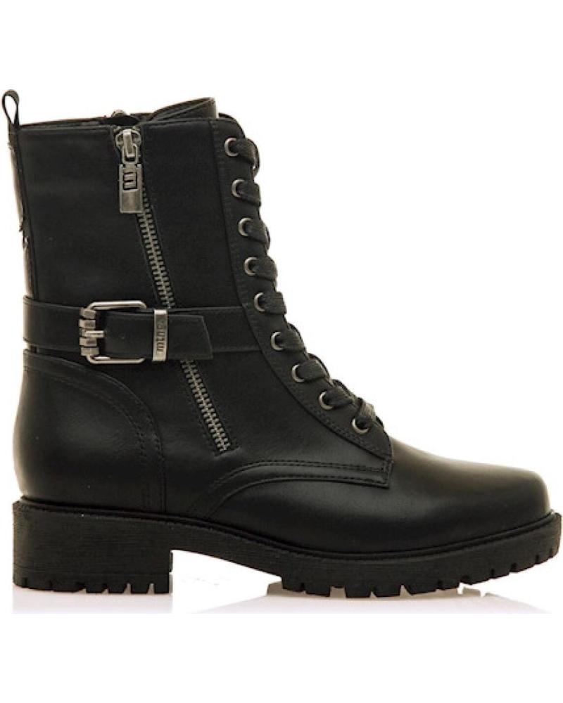 Botas MTNG  de Mujer BOTA MILITAR CORDON CREMALLERAS MUSTANG  NEGRO