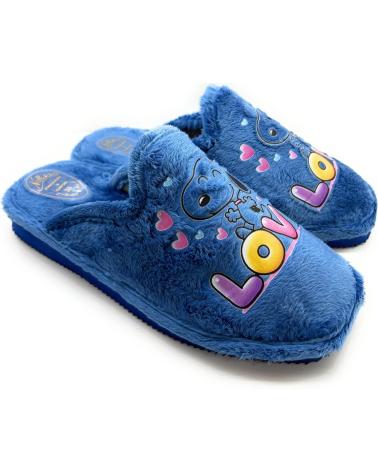Pantofole CHIC VISION  per Donna ZAPATILLAS CASA SUELA PARQUET LOVE  AZUL
