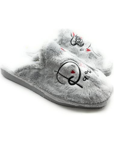 Calzado de casa CHIC VISION  de Mujer ZAPATILLAS CASA MUJER PISOPARQUETPARIS  GRIS