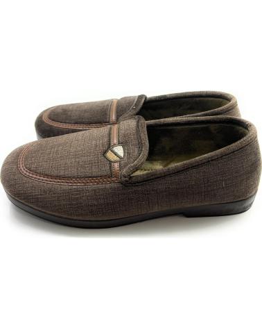 Calzado de casa CHIC VISION  de Hombre ZAPATILLA CABALLERO CALLE ESCUDO  MARRóN
